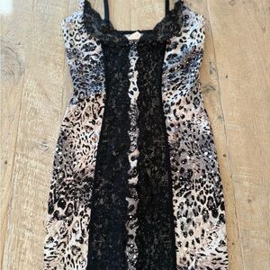 NWT Victoria’s Secret Leopard Print Chemise M